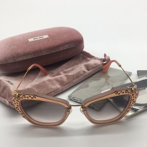 Brand new Miu Miu Pink Bedazzled Sunglasses